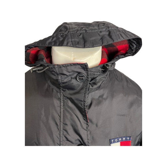 Vintage 90s Tommy Hilfiger Winter Jacket:Lumberjack Fleece Lining:All Weather:XL - Picture 3 of 6